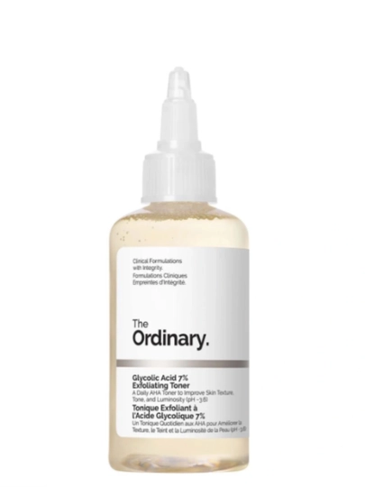 The Ordinary Glycolic Acid 7% Exfoliating Toner – glikol kislotali toner, 100 ml - 