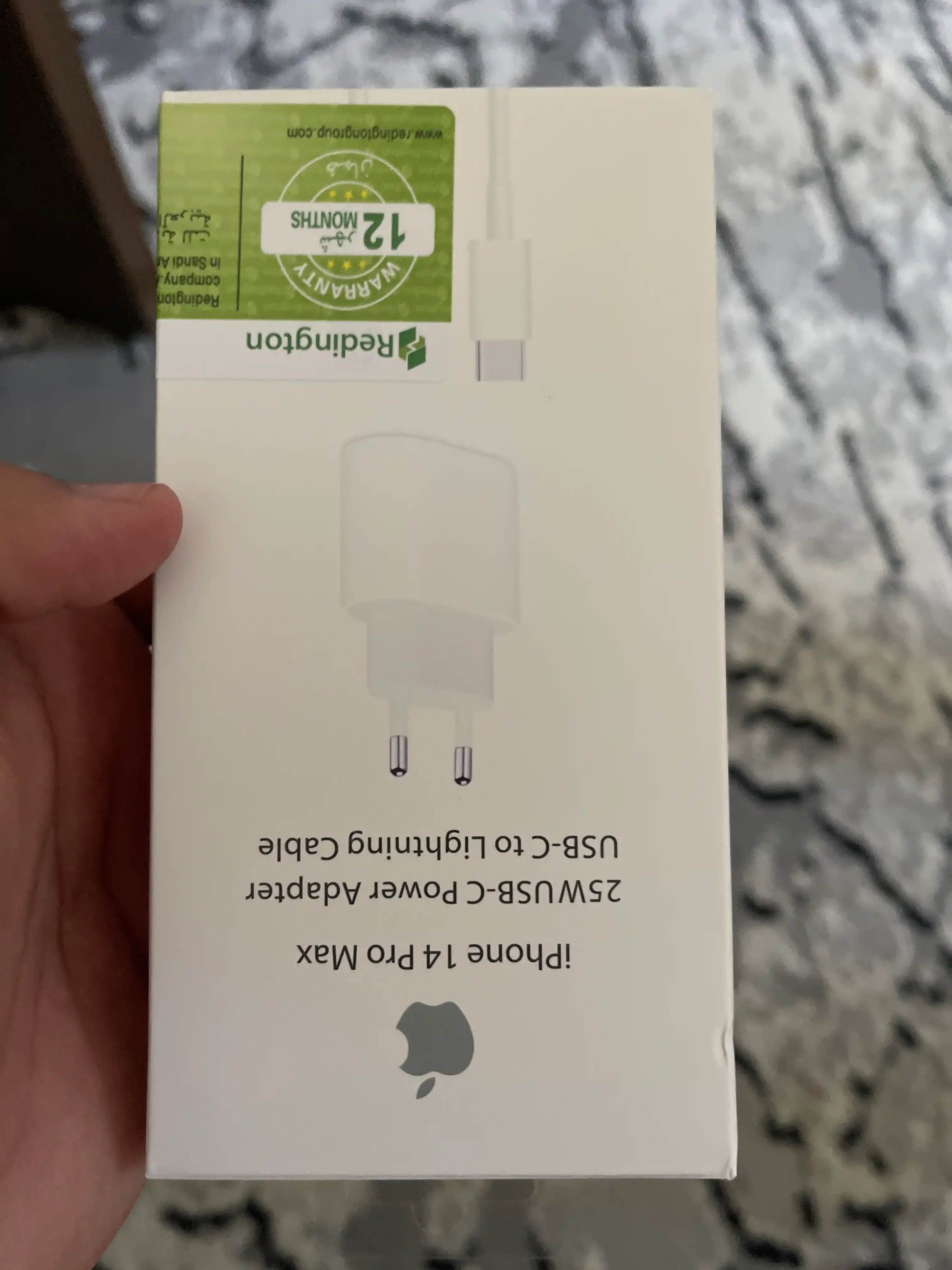 Зарядное устройство для iPhone, быстрая зарядка 20 Вт, с кабелем Type-C — Lightning