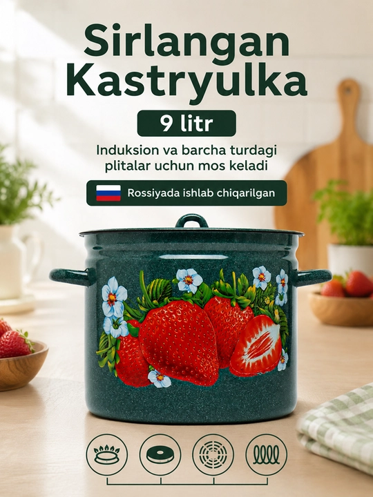 Кастрюли эмалированные с крышкой, кастрюли для кухни, кастрюли с крышкой