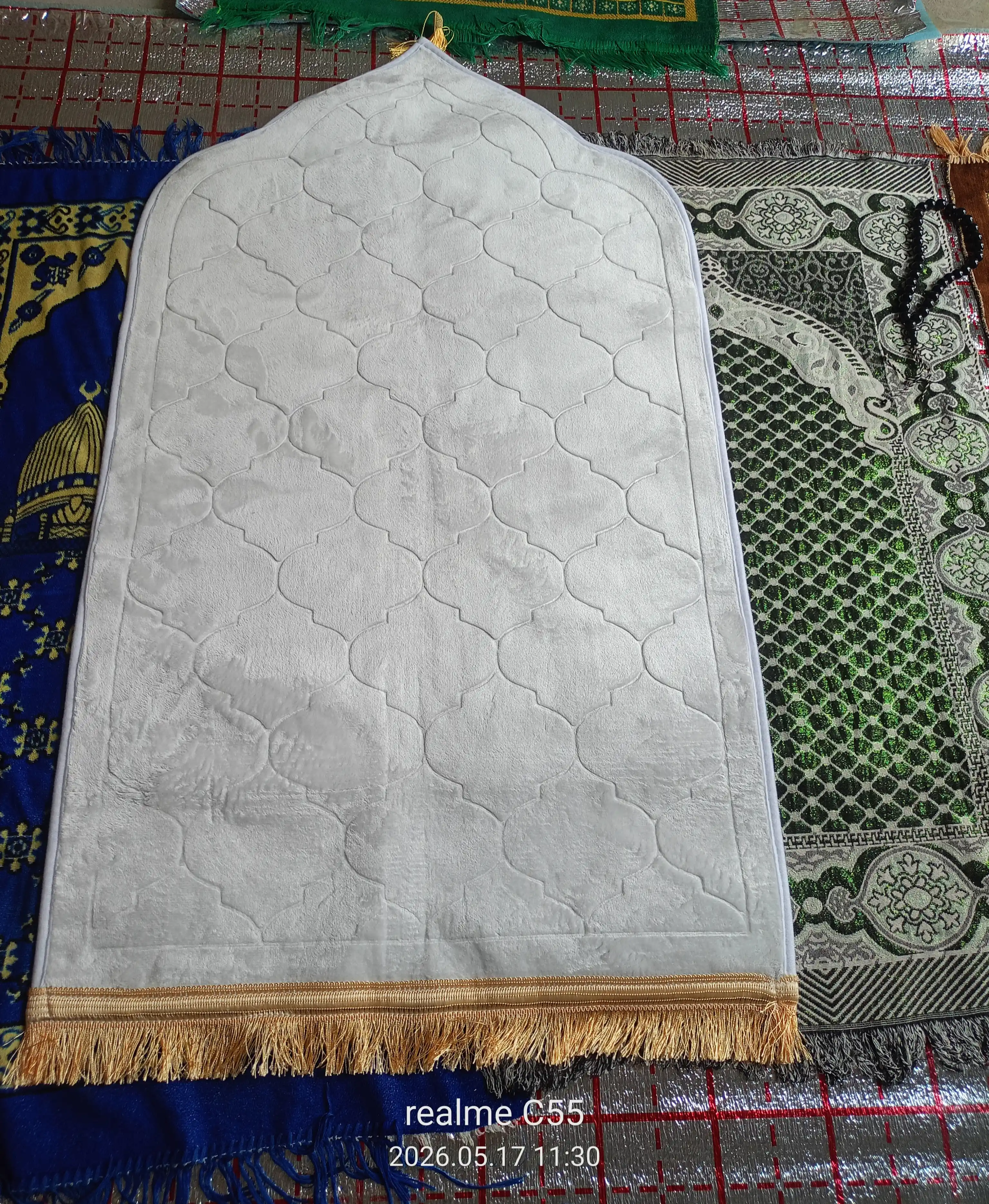 Молитвенный коврик плотный и мягкий 65×115 см, Китайская ткань, для мужчин и женщин
