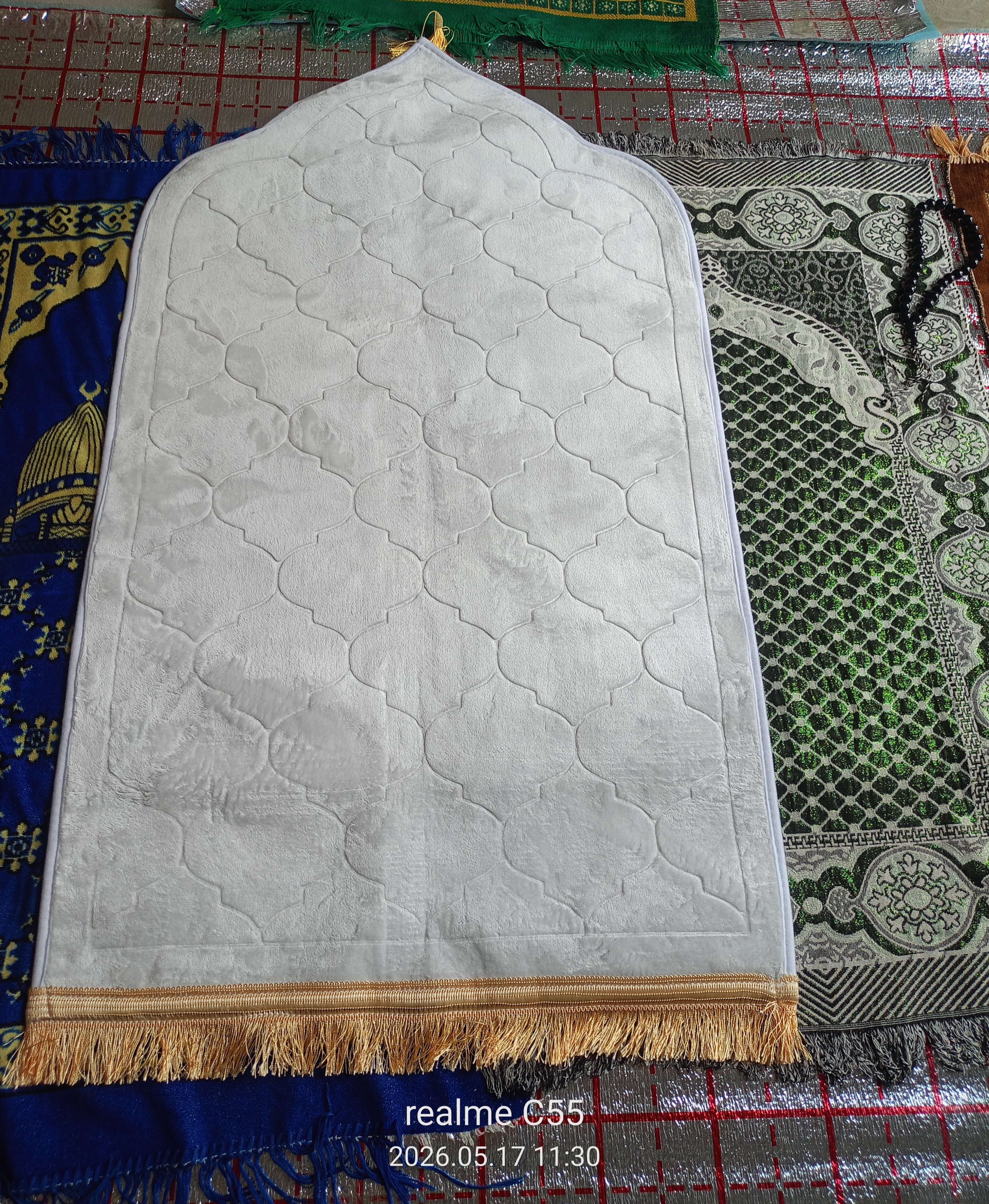 Молитвенный коврик плотный и мягкий 65×115 см, Китайская ткань, для мужчин и женщин