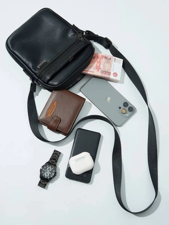 Мужская сумка David Jones, барсетка через плечо, сумка crossbody