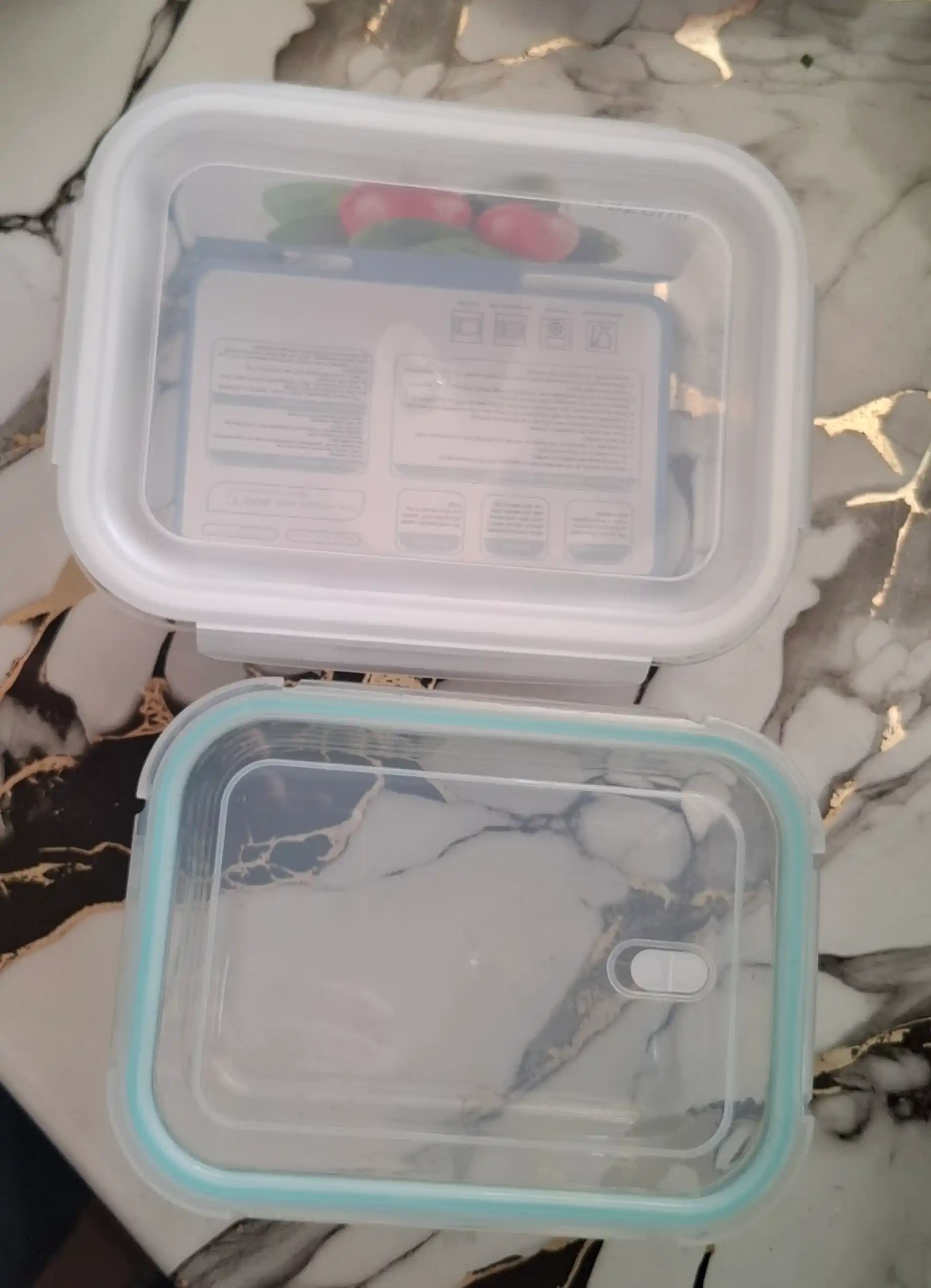 Стеклянный контейнер, для хранения еды, в школу, ланчбокс