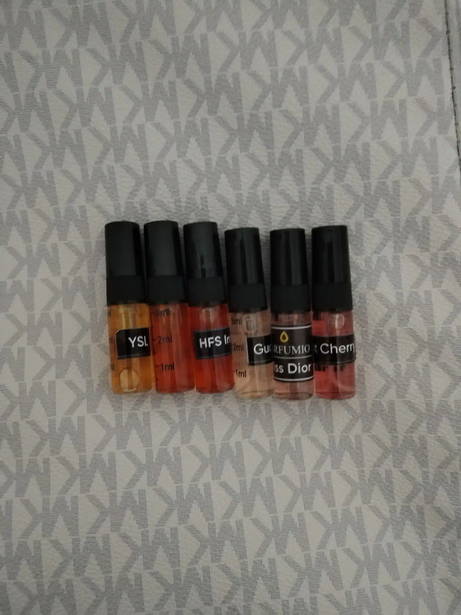 Набор духов для женщин Gucci Flora, Lost Cherry, Libre, Miss Dior, Devil's Intrigue 6в1