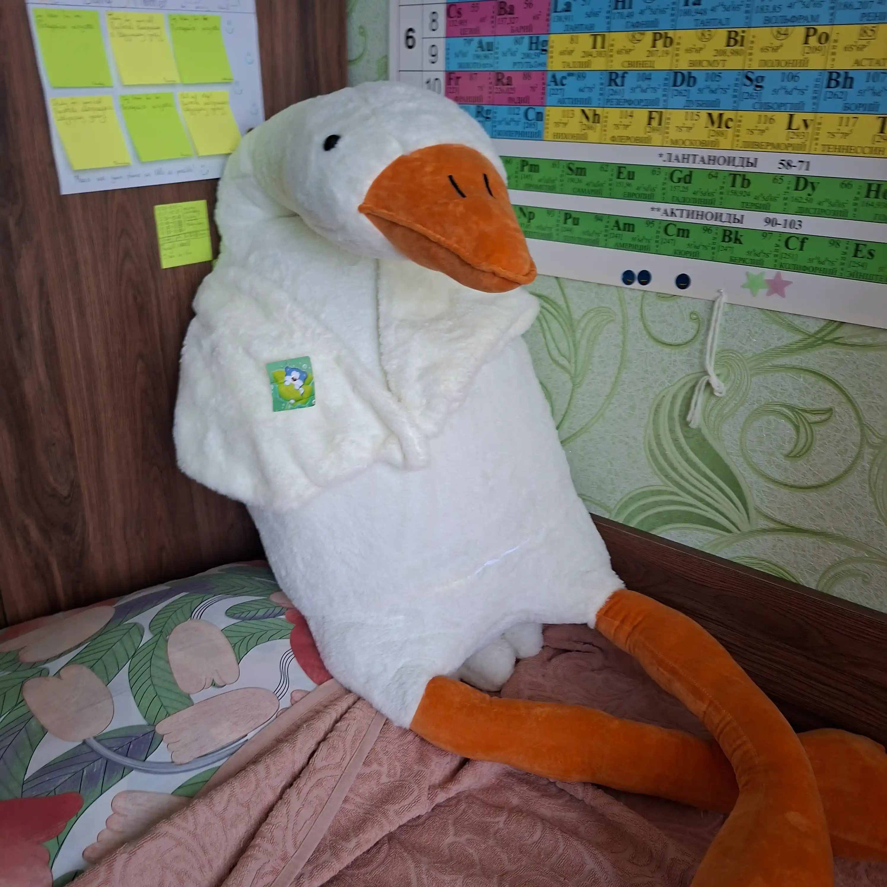 Mягкая игрушка гусь обнимусь подушка, антистрессовая игрушка, мягкая игрушка для детей