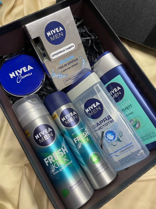 NIVEA MEN erkaklar uchun sovg‘a to‘plami – soqol olish va tana parvarishi seti - 
