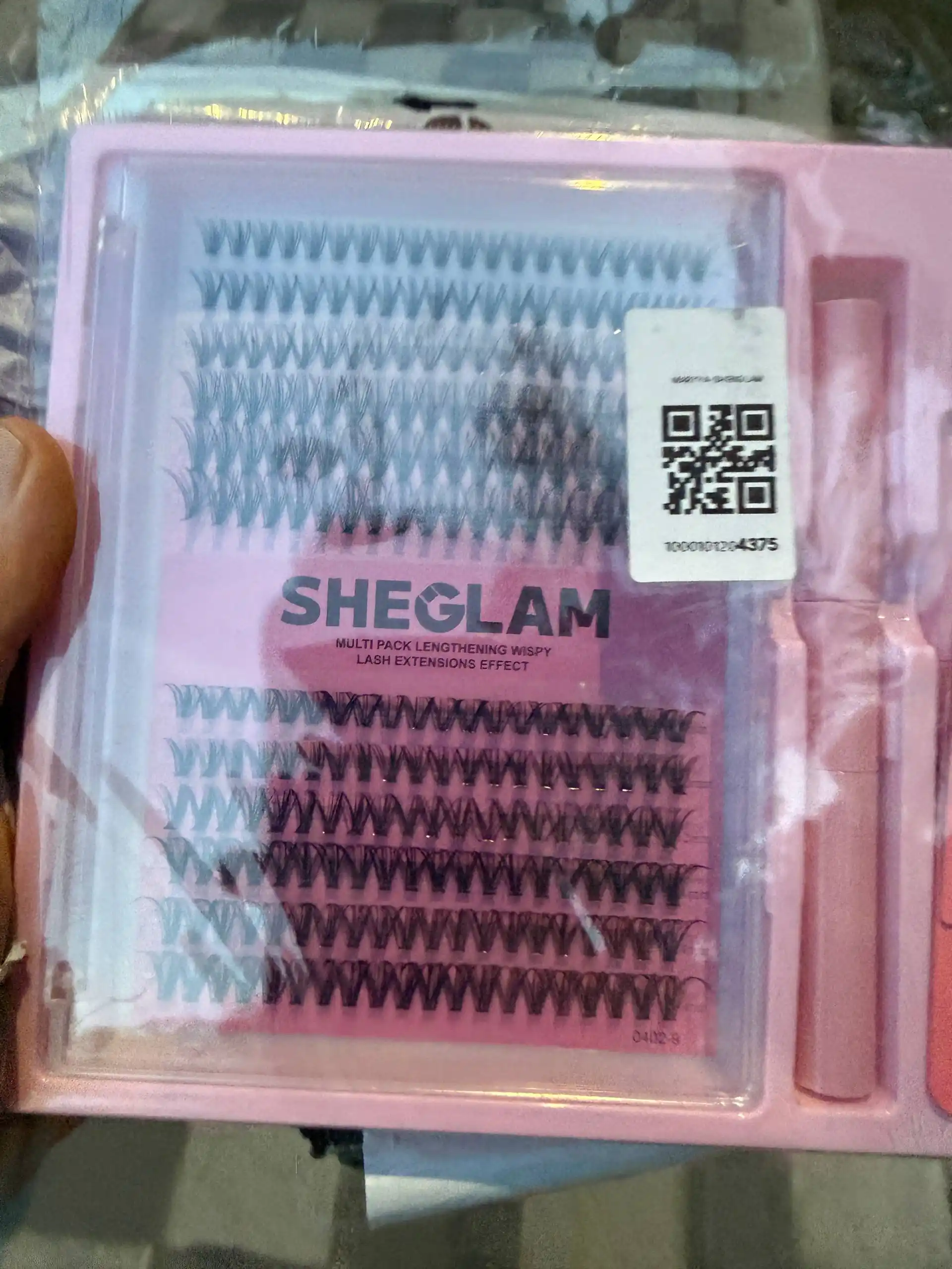 Professional Shenglam soxta kipriklar to‘plami, yechadigan vosita, elim va pinset bilan