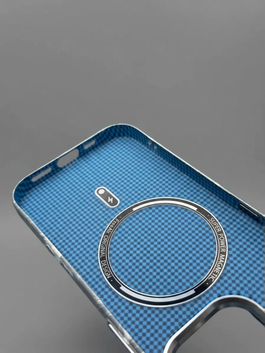 Чехол Luxo Karbon с волнистым морским декором для iPhone 11–17 Pro, Pro Max, Air