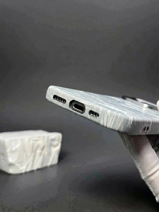 Чехол Luxo Karbon с волнистым морским декором для iPhone 11–17 Pro, Pro Max, Air