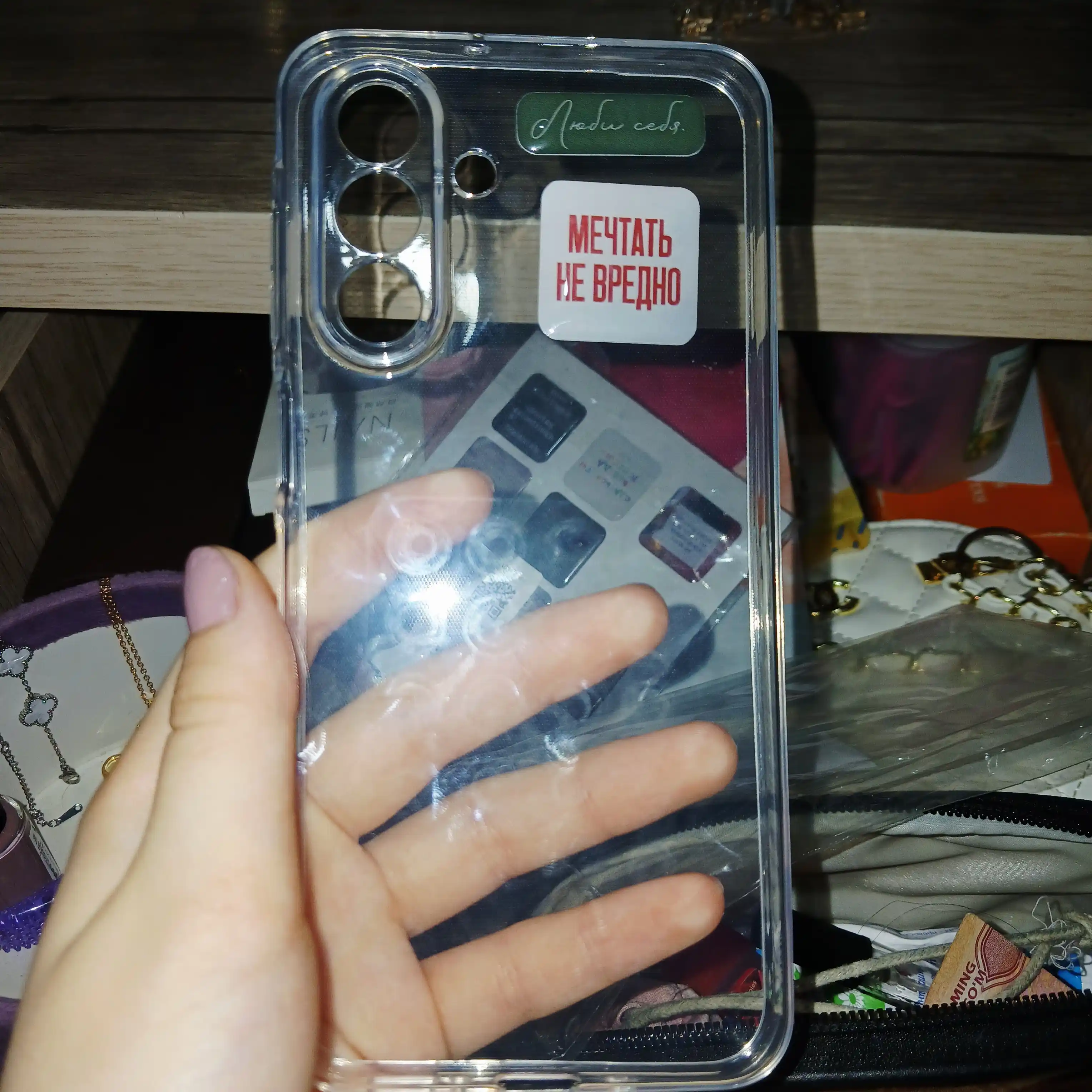 Samsung uchun havo amortizatsiyasiga ega shaffof himoya g‘ilofi