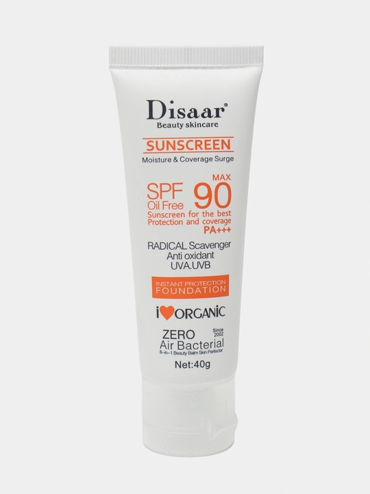 Quyoshdan himoya qiluvchi va namlovchi kremi Disaar, SPF 90+, 40 g