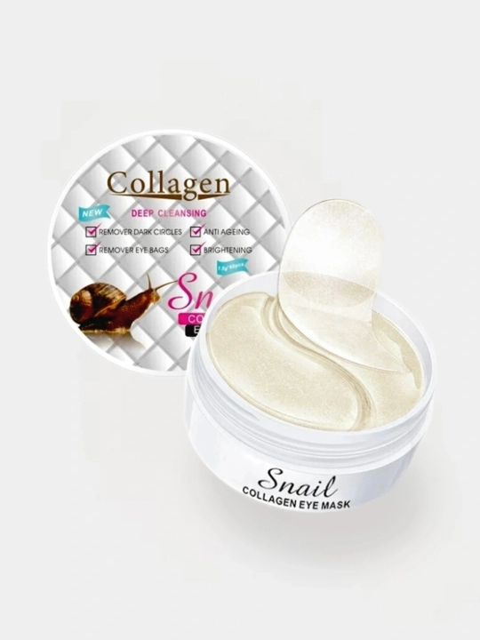 Collagen Патчи для глаз, против отеков и мешков, с коллагеном, косметика для глаз, 60 шт