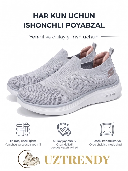 Ayollar va Qizlar uchun krossovkalar, sliponlar, slipon, sport uchun krossovkalar