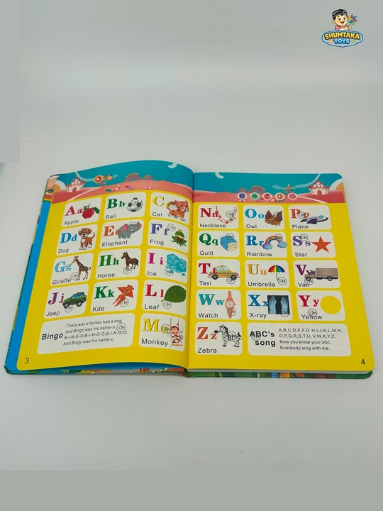 Говорящая обучающая книга для детей English Book звуковая интерактивная