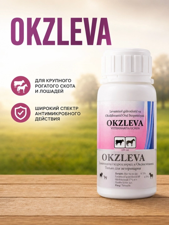 Yirik shoxli qoramol va otlar uchun OKZLEVA - 