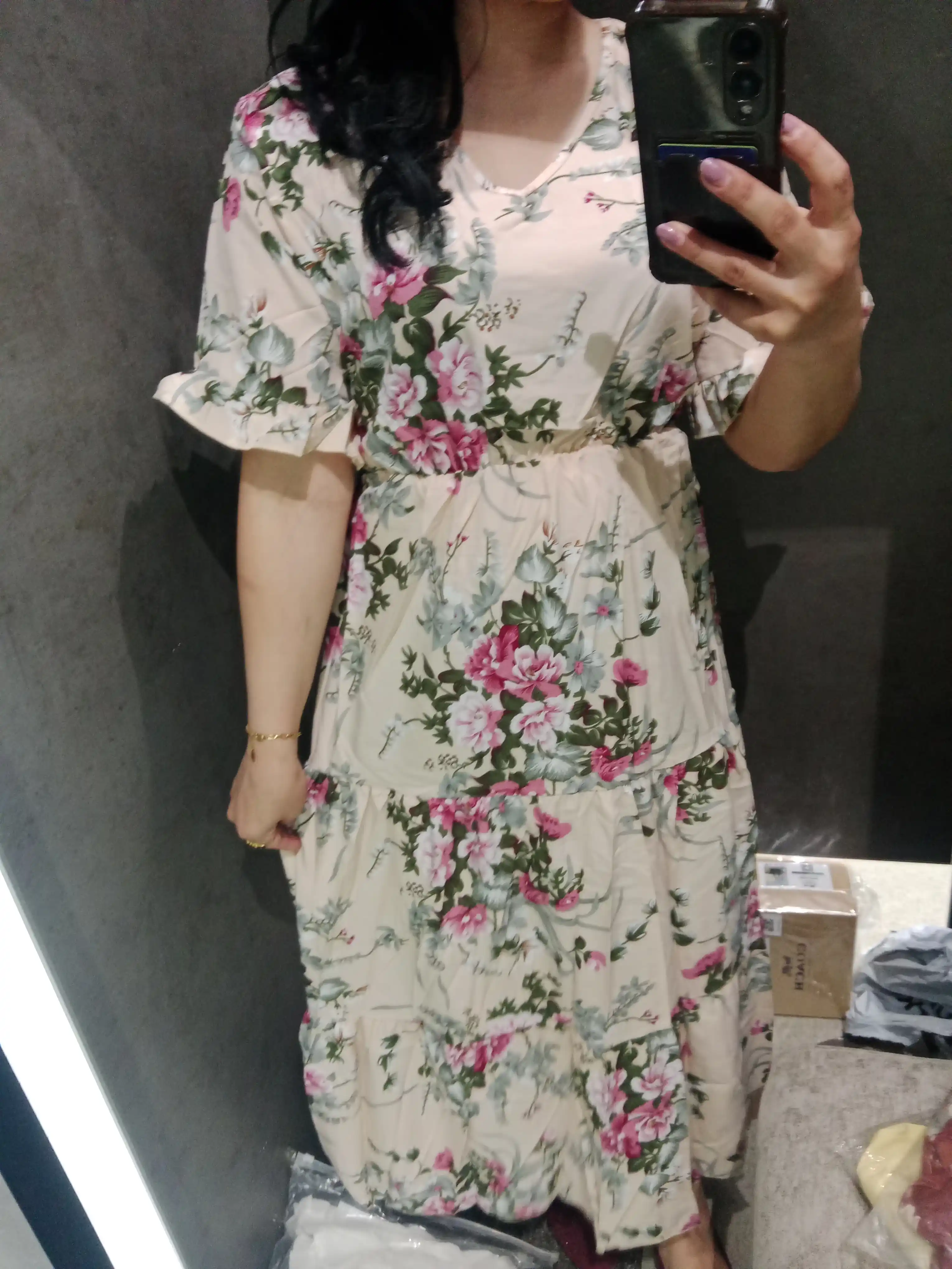 Ayollar uchun yozgi  kiyim ko‘ylak sarafan midi/maksi, gulli, ofis, kundalik uchun S–XL