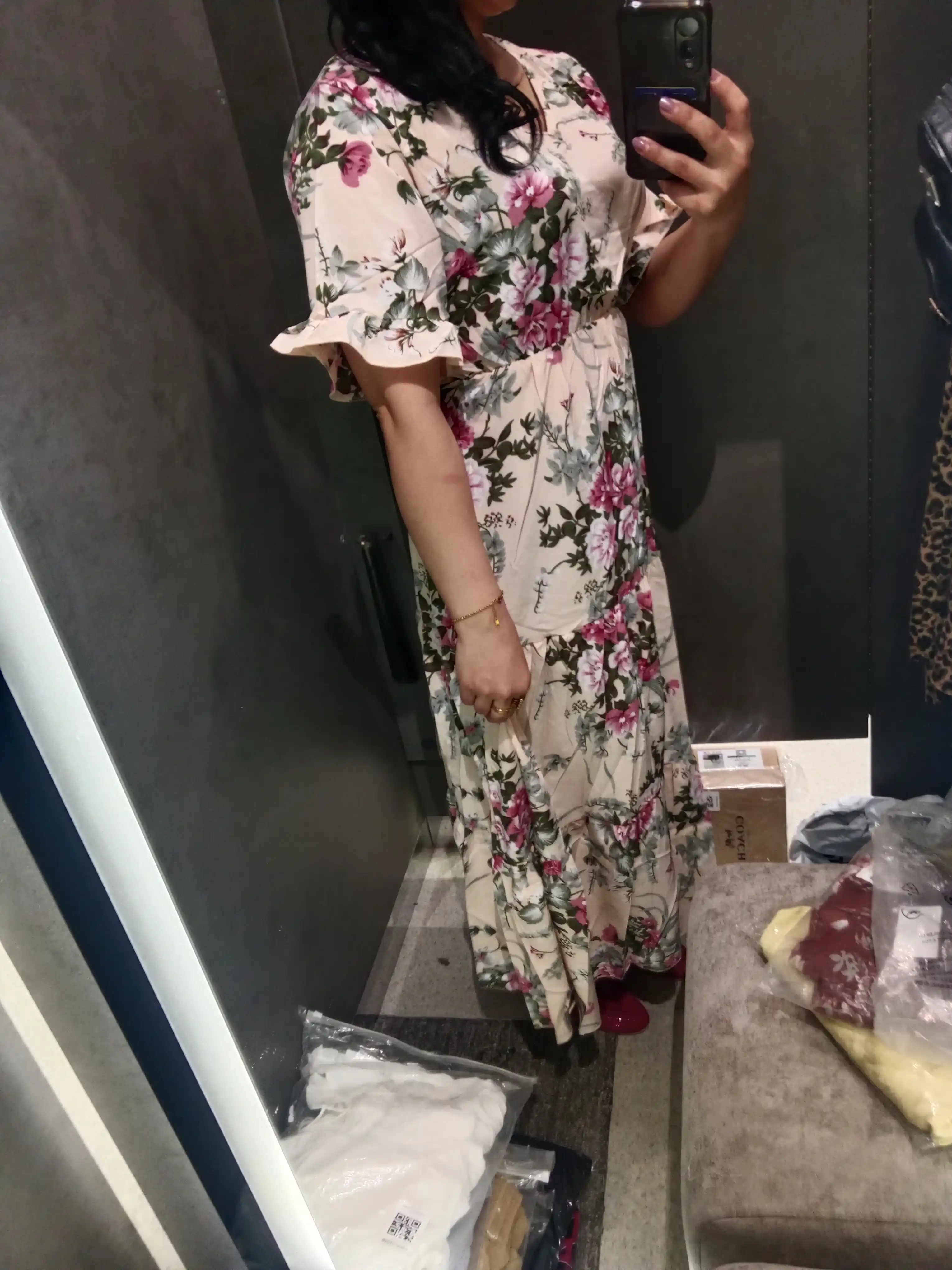 Ayollar uchun yozgi  kiyim ko‘ylak sarafan midi/maksi, gulli, ofis, kundalik uchun S–XL