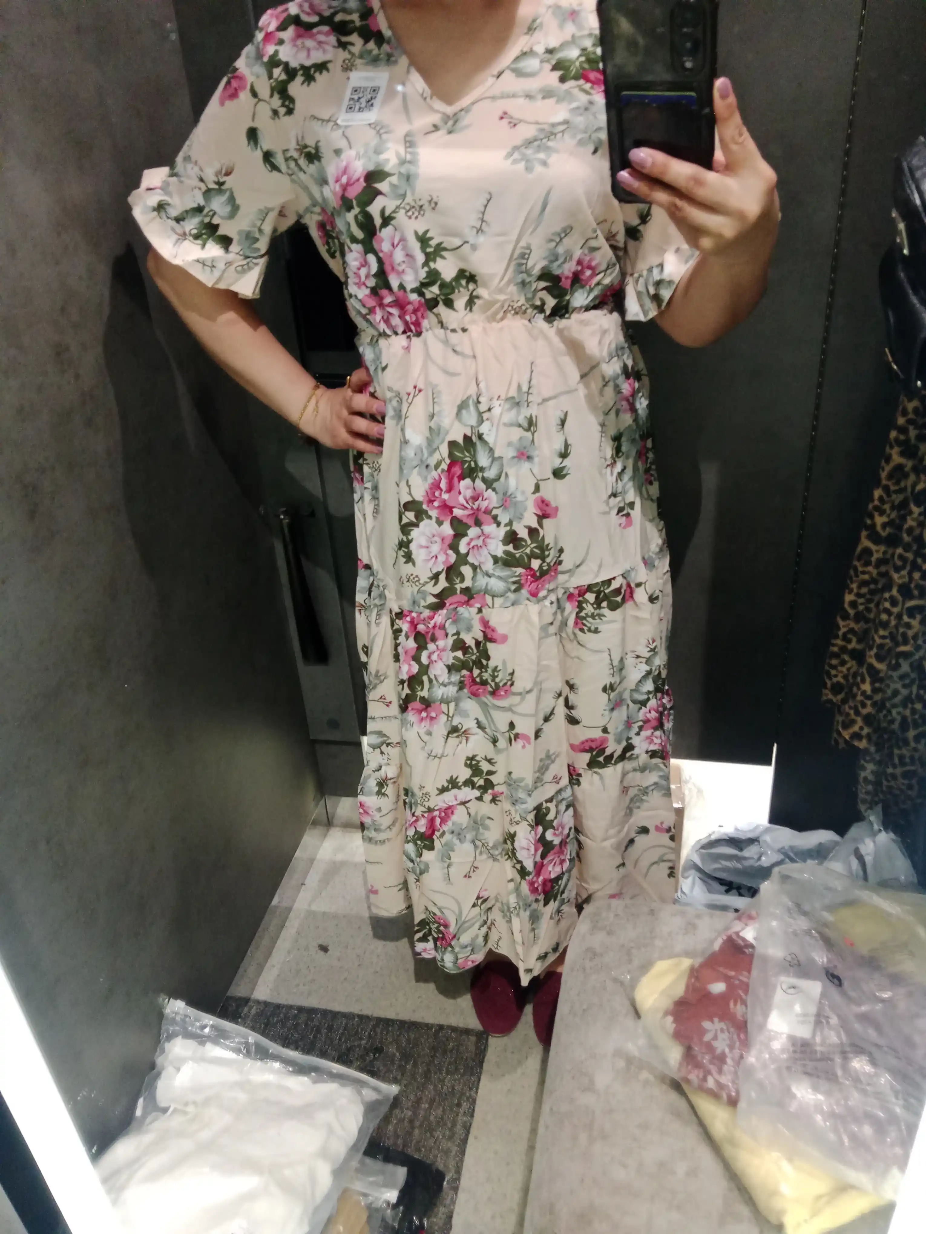 Ayollar uchun yozgi  kiyim ko‘ylak sarafan midi/maksi, gulli, ofis, kundalik uchun S–XL