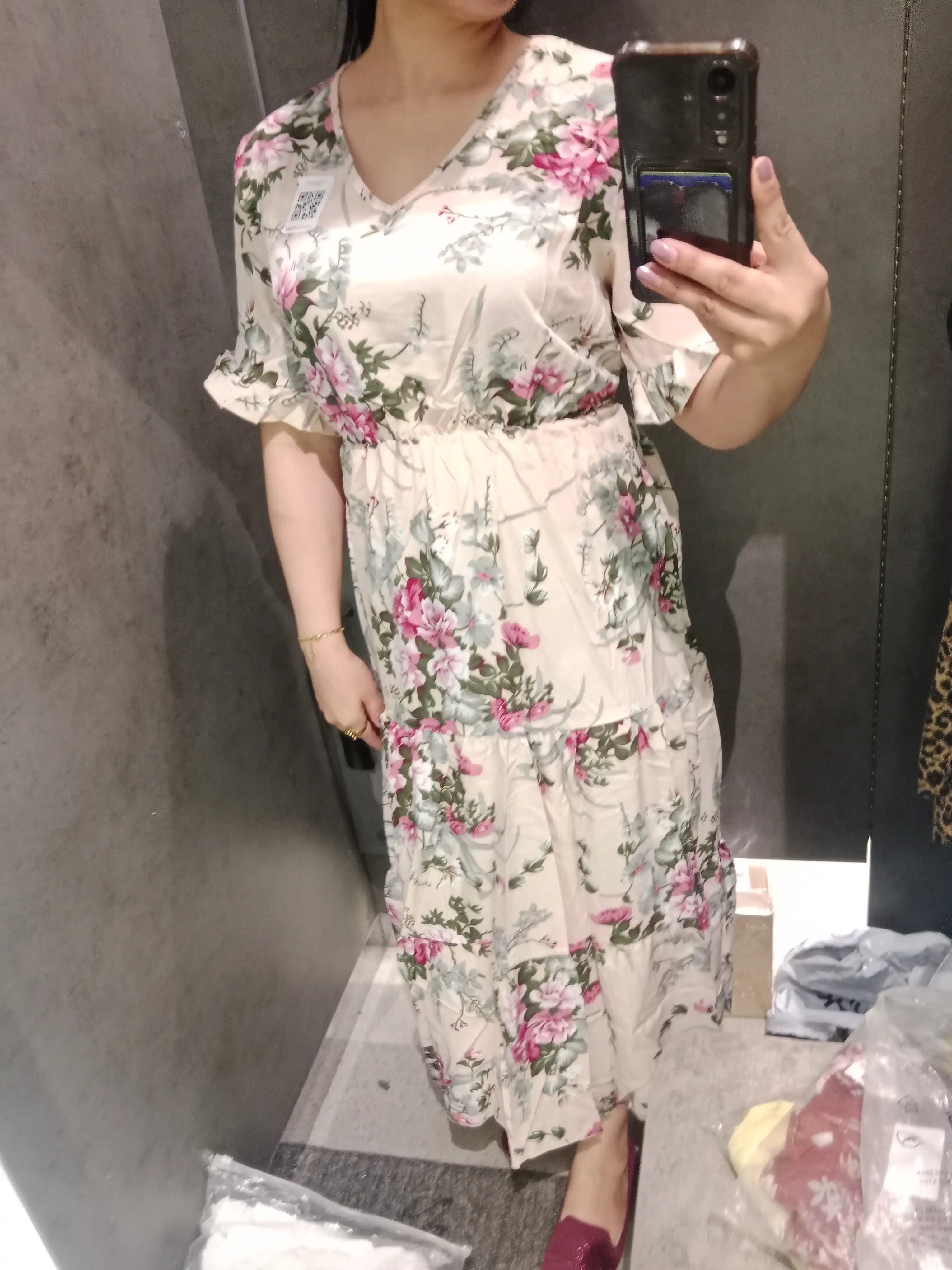 Ayollar uchun yozgi  kiyim ko‘ylak sarafan midi/maksi, gulli, ofis, kundalik uchun S–XL