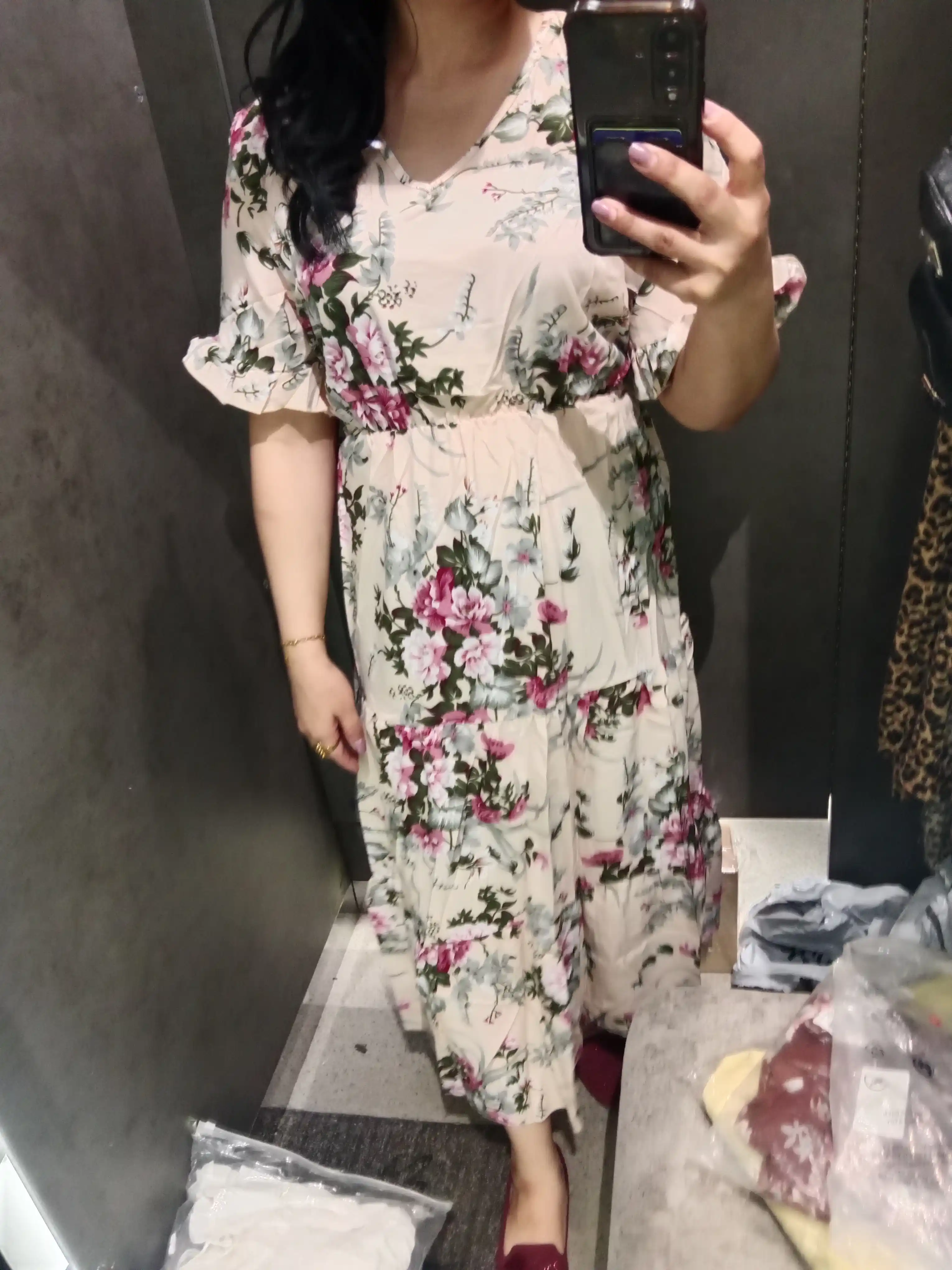 Ayollar uchun yozgi  kiyim ko‘ylak sarafan midi/maksi, gulli, ofis, kundalik uchun S–XL