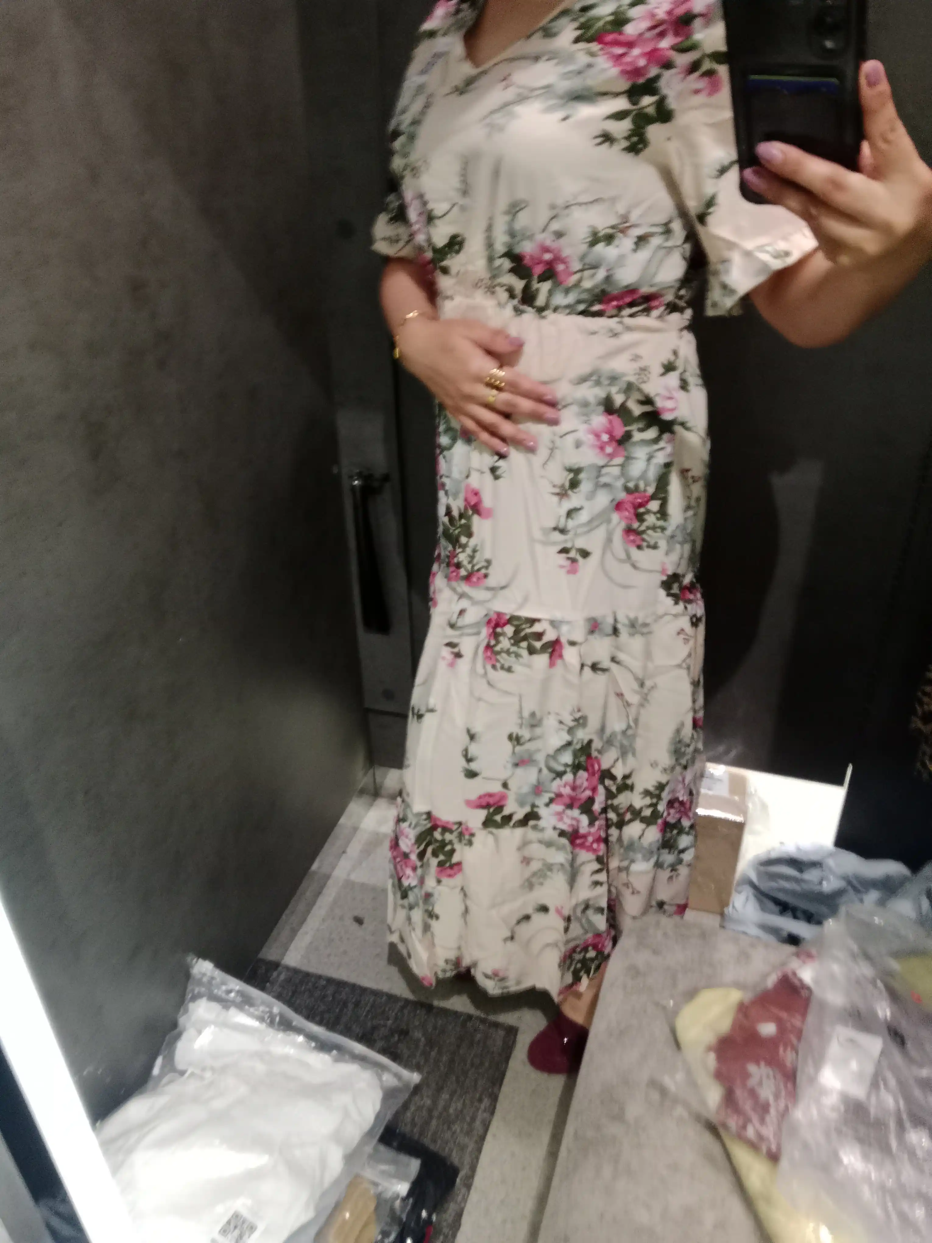 Ayollar uchun yozgi  kiyim ko‘ylak sarafan midi/maksi, gulli, ofis, kundalik uchun S–XL