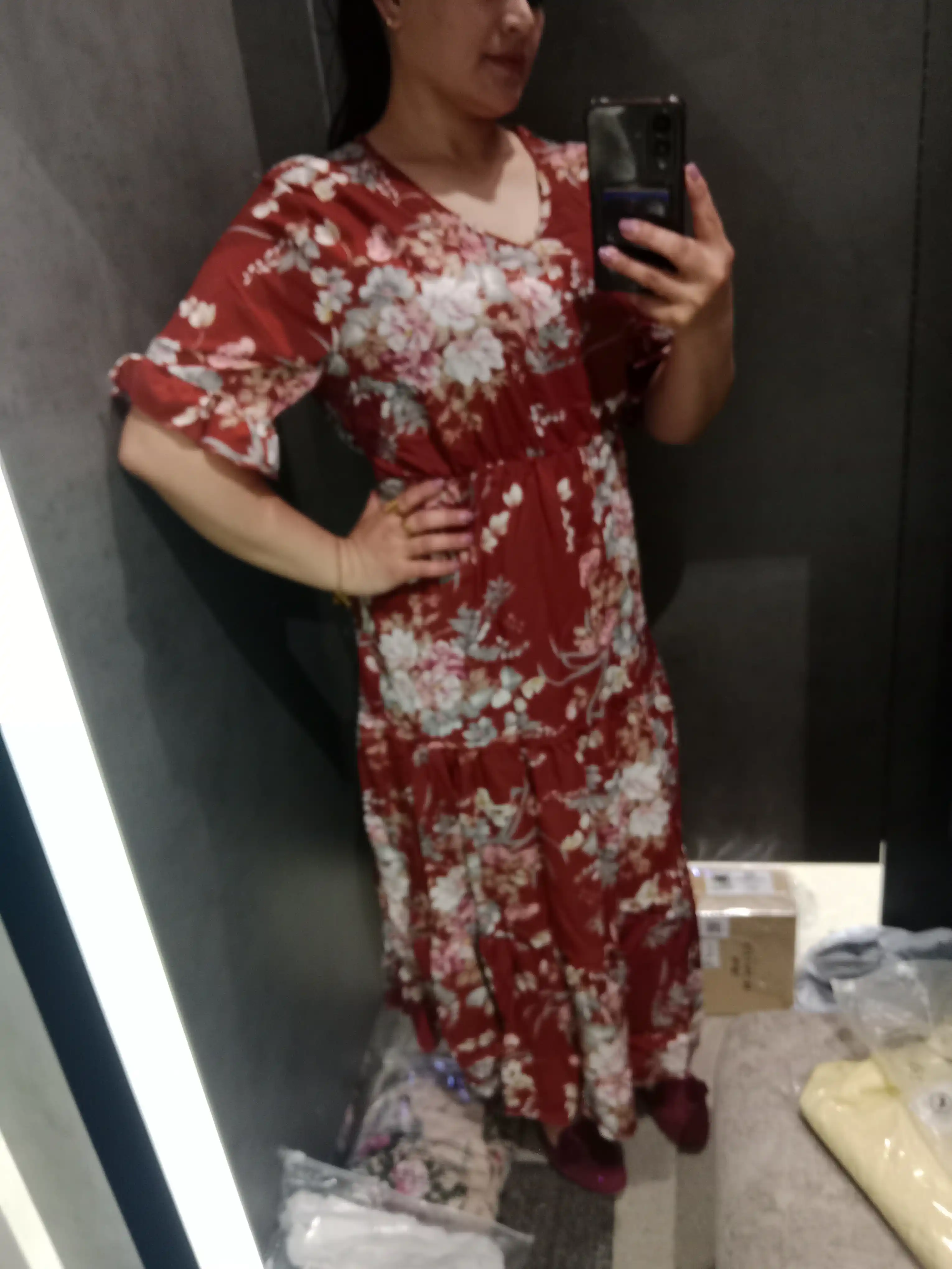 Ayollar uchun yozgi  kiyim ko‘ylak sarafan midi/maksi, gulli, ofis, kundalik uchun S–XL