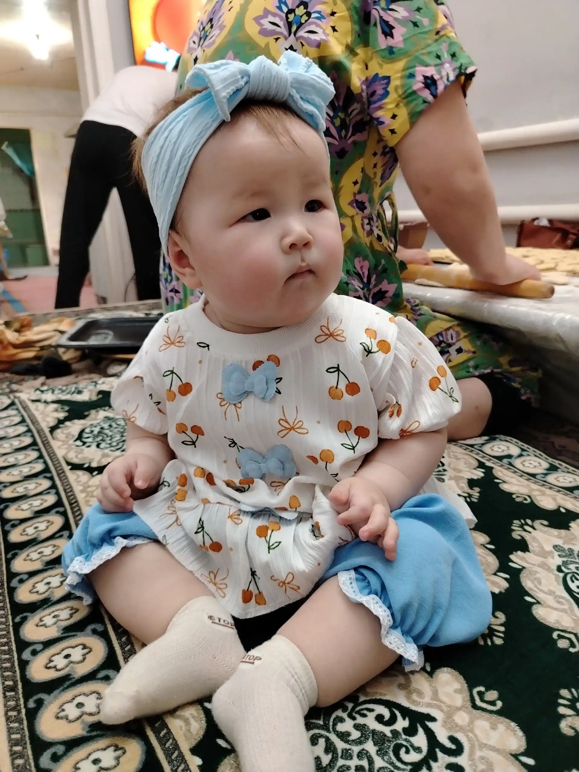 1–2 yoshli qizchalar uchun yozgi  to`plami: ko‘ylak va ishtoncha, yumshoq va qulay