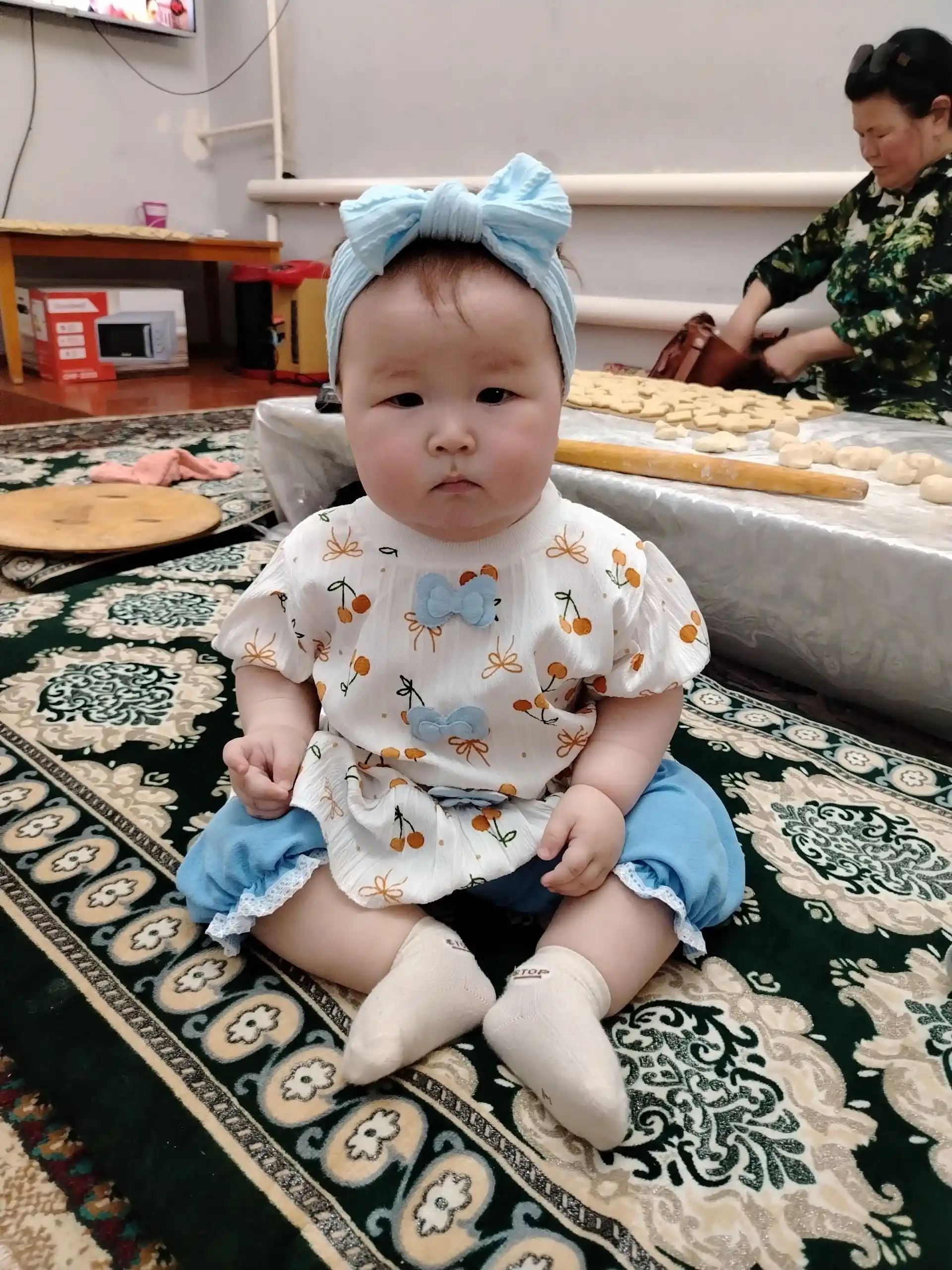 1–2 yoshli qizchalar uchun yozgi  to`plami: ko‘ylak va ishtoncha, yumshoq va qulay