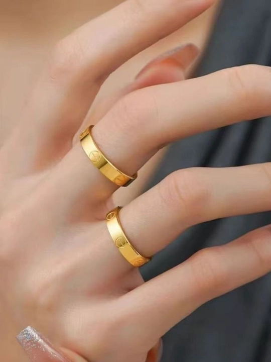 Koreys uslubidagi ayollar uchun nafis uzuk tez rangi o'chmaydi