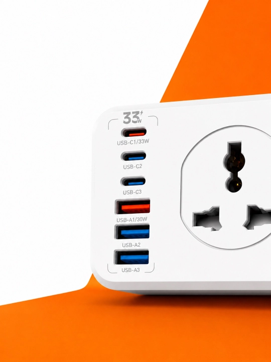 LDNIO SC10610 2500W Udlinitel – 10 Rozetka + 6 USB, PD/QC3.0 Fast Charge, 2M, tarmoq filtr