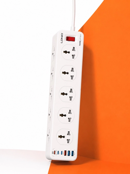 LDNIO SC10610 2500W Udlinitel – 10 Rozetka + 6 USB, PD/QC3.0 Fast Charge, 2M, tarmoq filtr