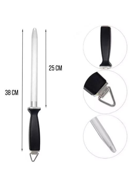 Pichoqlarni charxlash uchun musat, pichoqlar uchun charxlagich, 38 sm