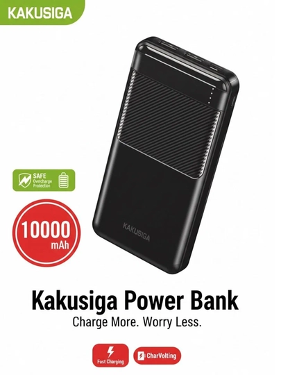 Внешний аккумулятор KAKUSIGA 10000 мА·ч  быстрая зарядка