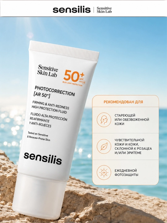 Флюид для лица SENSILIS PHOTOCORRECTION AR SPF50+