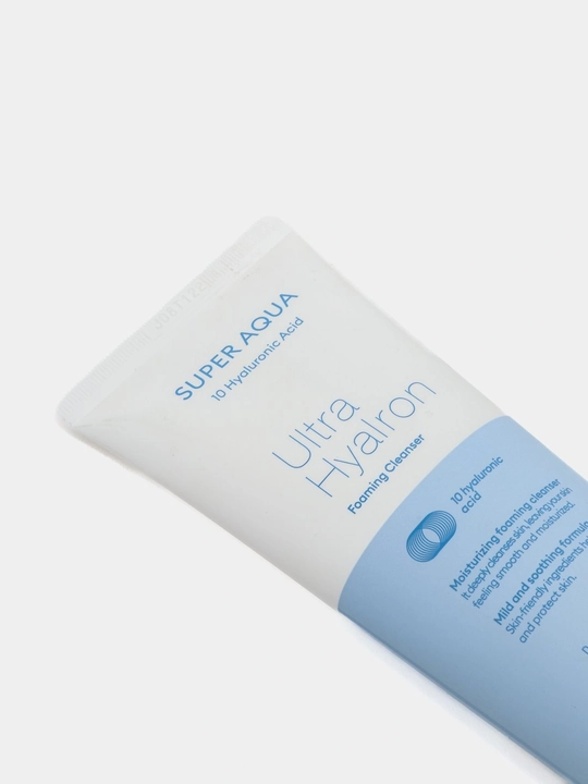 Missha Super Aqua yuvish uchun penka, gialuron kislotasi, ko'pik, tozalash yuz penka