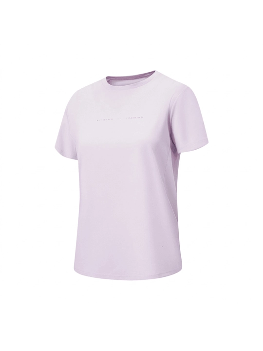 Женская спортивная футболка Li-Ning ATSW174 Slim Fit с технологией AT DRY, для фитнеса - 