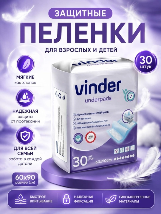 Vinder bir martalik suv o'tkazmaydigan himoya tagliklari - 
