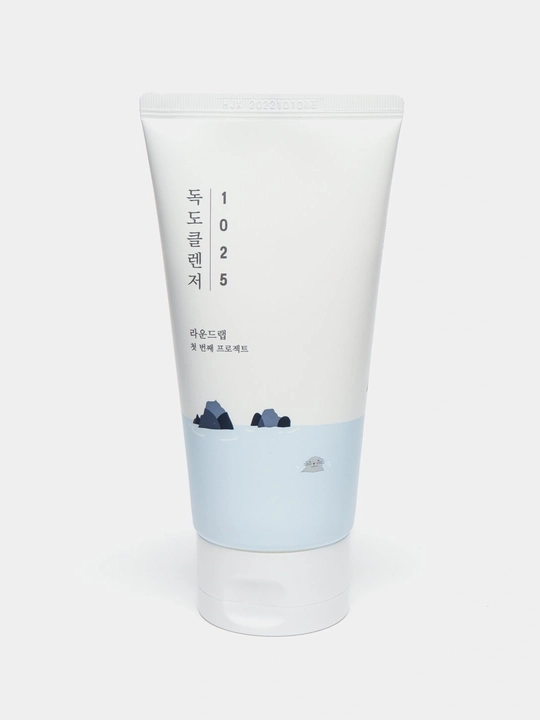 Round Lab Dokdo yuvish uchun penka, dengiz suvi, ko'pik, tozalash yuz penka, 150 ml