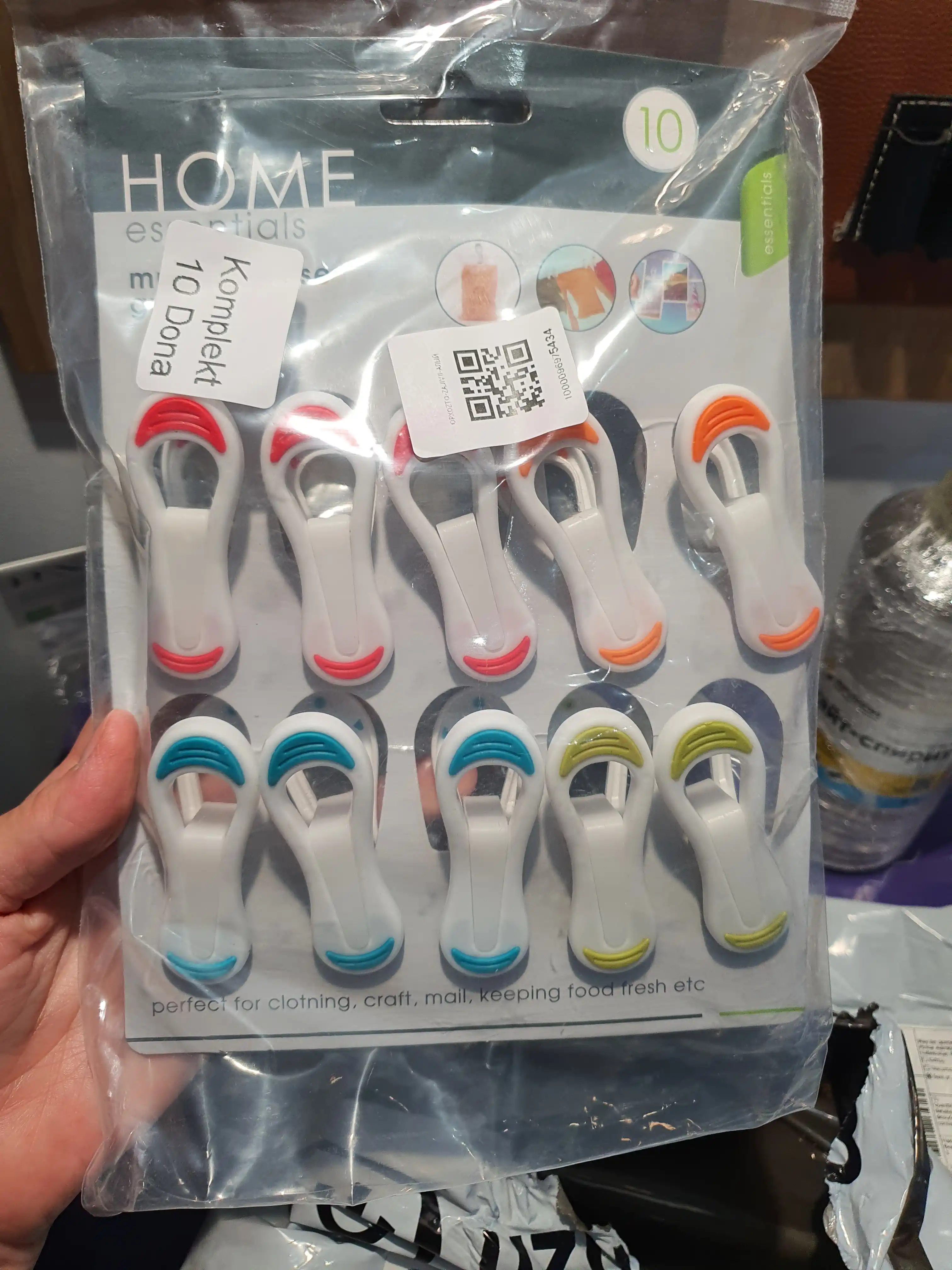 Klipsalar, paket qisqichlari, magnitli qisqichlar, oshxona qisqichlari
