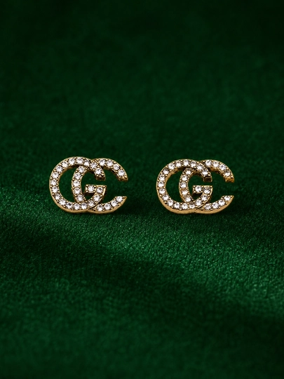 Женские подвесные серьги премиального качества в изысканном стиле GUCCI — PANPICK-A015-БЕЛЫЙ