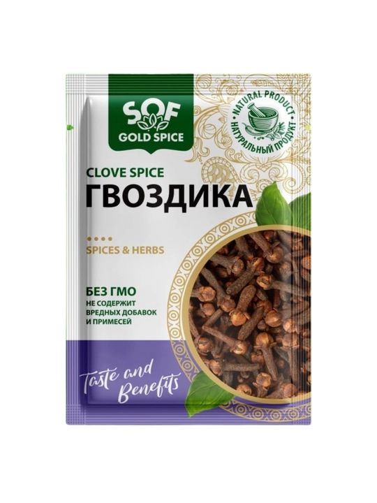 Гвоздика целая пряность Sof Gold Spice натуральная 10 г - 100 г - 