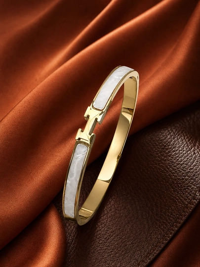 Женский браслет премиальный с изысканным дизайном в стиле Hermes — PANPICK-A016-ЗОЛОТ