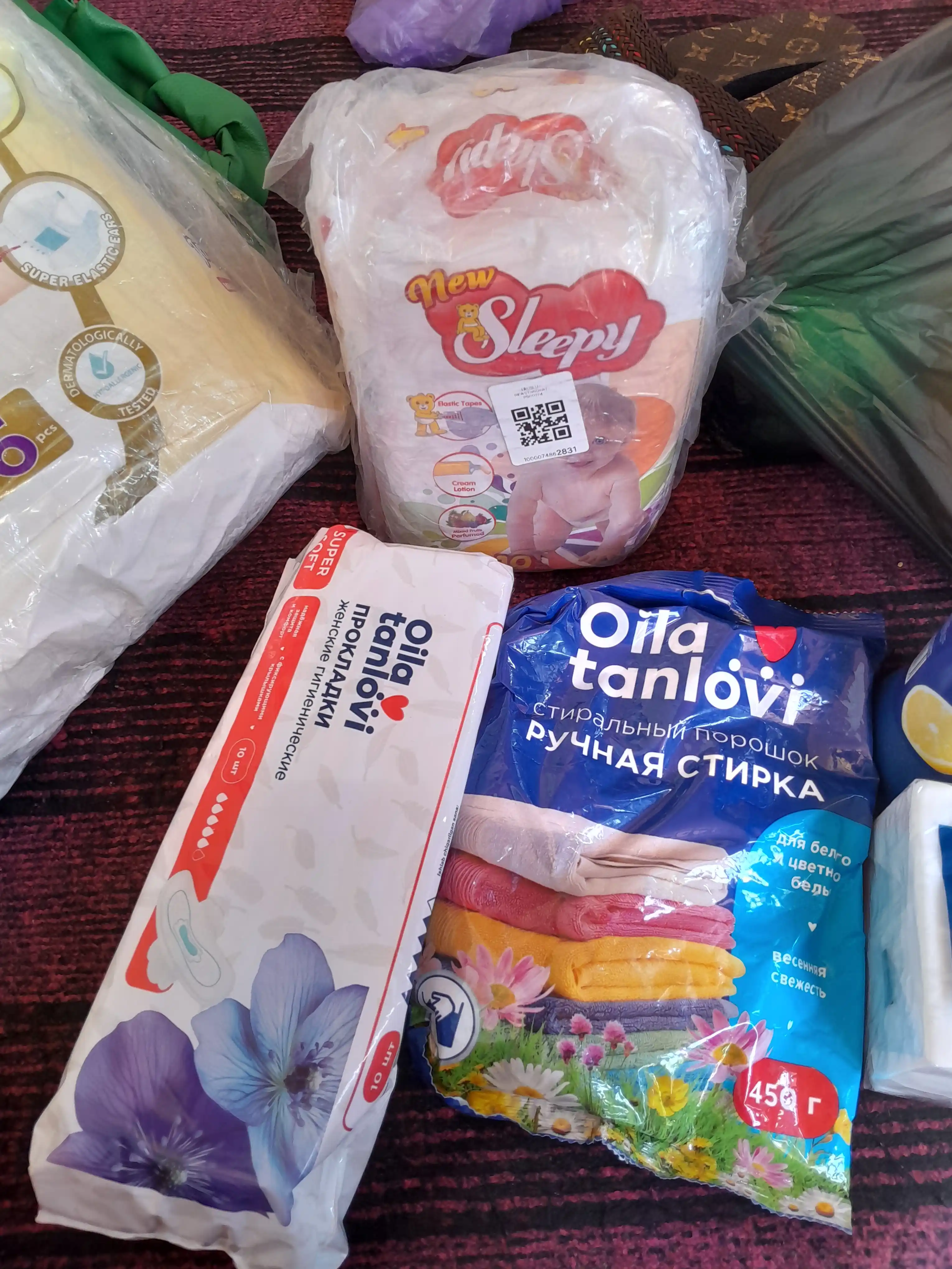 Taffy tagliklari, 3-o`lcham, 4-9 kg, 66 dona, o'g'il bolalar va qizlar uchun
