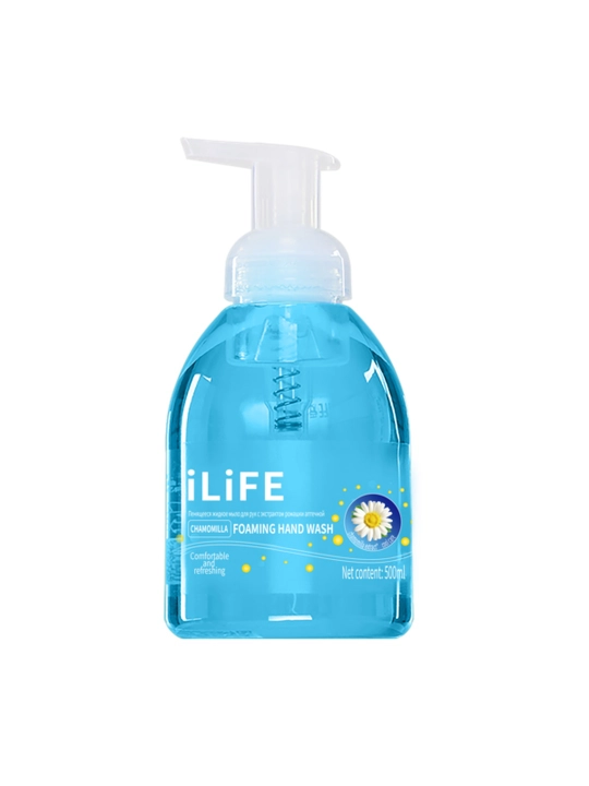 ILiFE moychechakli qo‘llar uchun suyuq ko‘pikli sovun, 500 ml