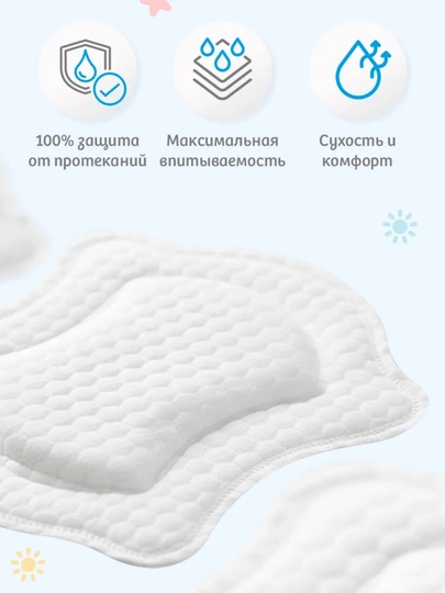 MELLO ko‘krak uchun vkladishlari, 30 / 60 dona