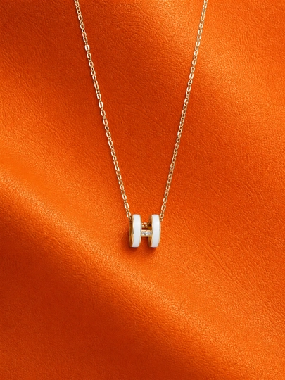 Женское ожерелье с подвеской премиального качества в стиле Hermes