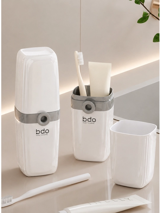 Футляр bdo Home, для зубных щеток, пластик, белый, 7 см х 20 см - 
