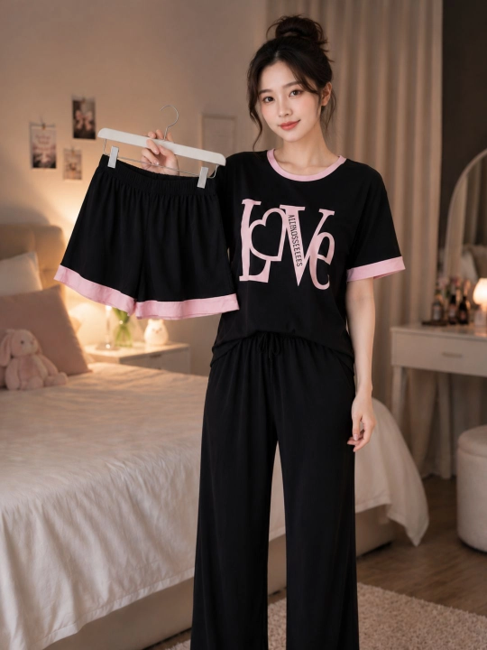Pijama ayollar uchun, uy kiyimi, yengil matodan, o'lchamlar 46-48-50, M, L - 