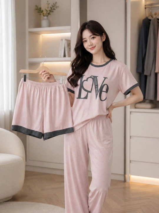 Pijama ayollar uchun, uy kiyimi, yengil matodan, o'lchamlar 46-48-50, M, L - 