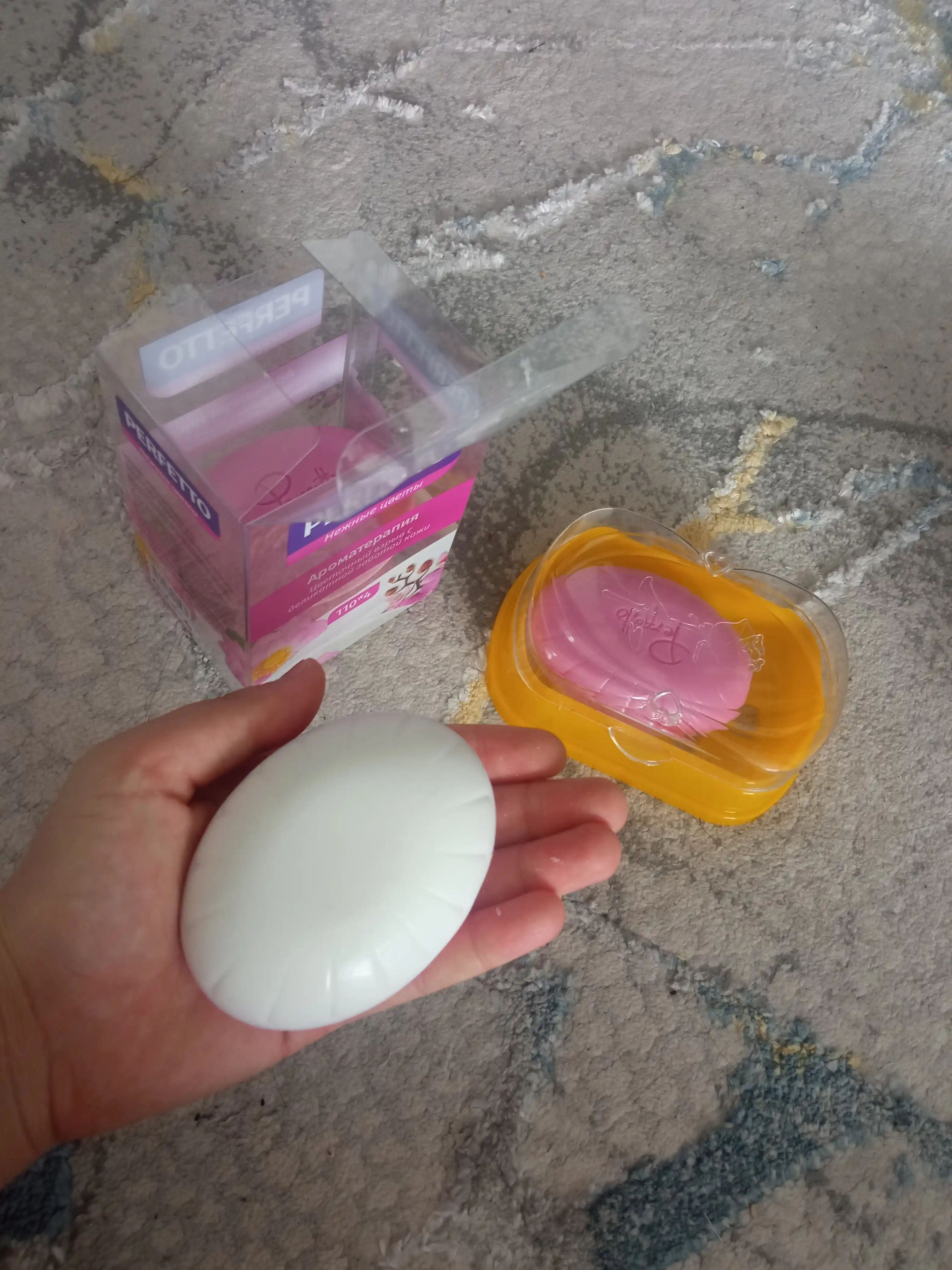 Tualet sovuni Perfetto Nozik gullar, 110 g 4 dona